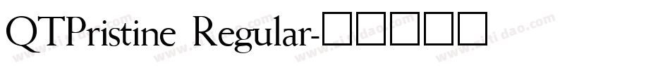 QTPristine Regular字体转换